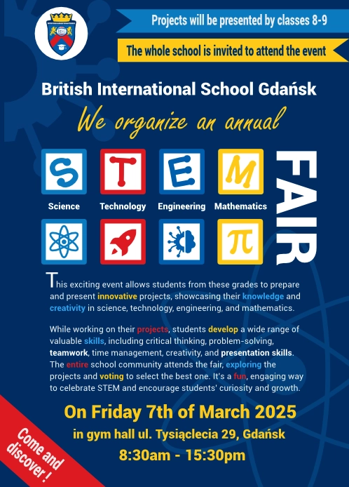 British International School Gdansk STEM fair 2025